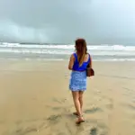 Aqua Blossom Co-ord Set, blue tank top and printed floral skirt